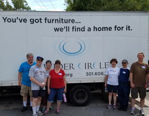 Pictured from left to right: Alan Apter, Dan Matathias, Susan Apter, Amy Matathias, Naomi Baer, Jeff Baer, and Damon Ehrlich